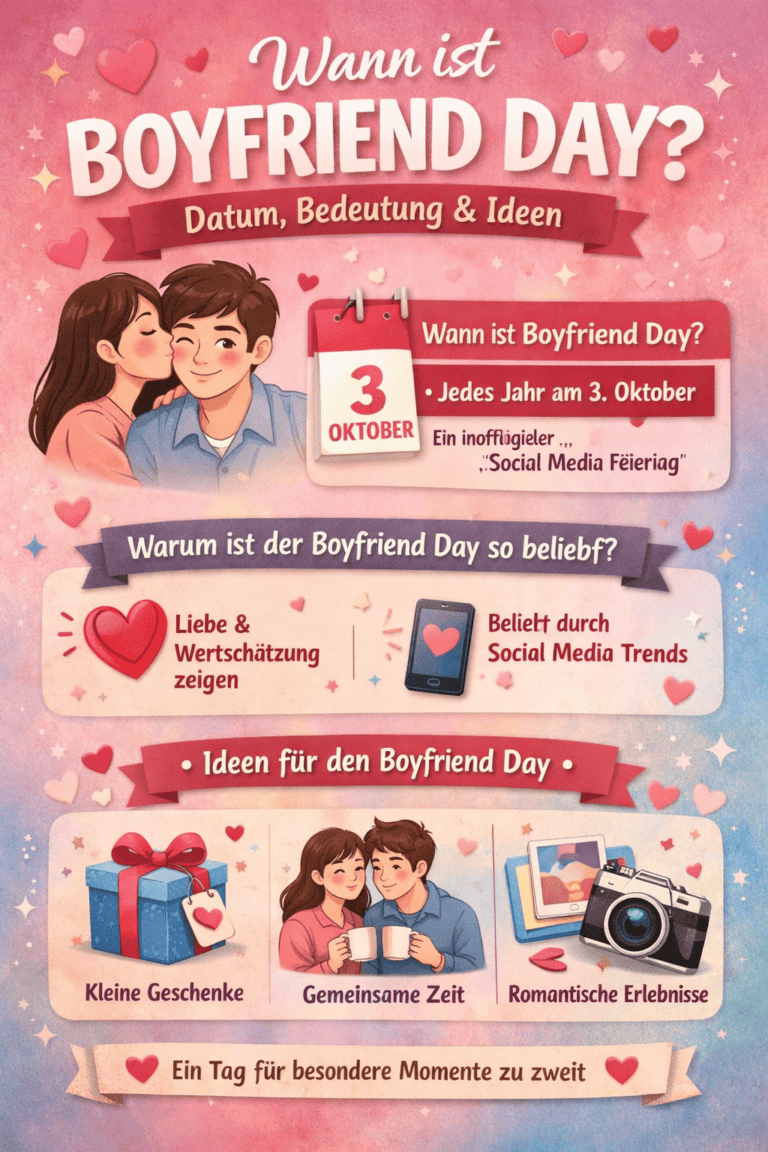 Wann ist Boyfriend Day? Datum, Bedeutung & Ideen